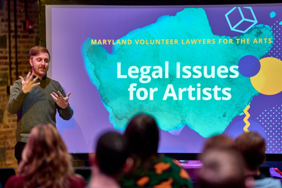 Maryland Volunteer Lawyers for the Arts Workshop